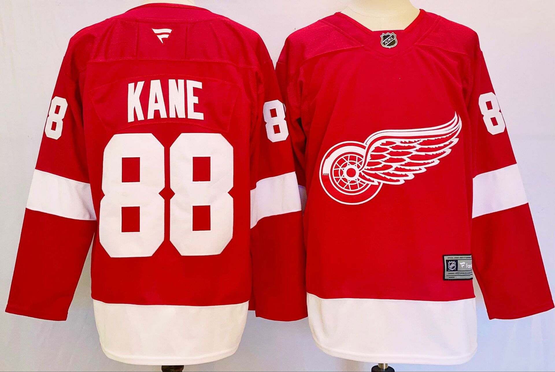 Men Detroit Red Wings #88 Kane Red 2025 Home Premier Player NHL Jersey